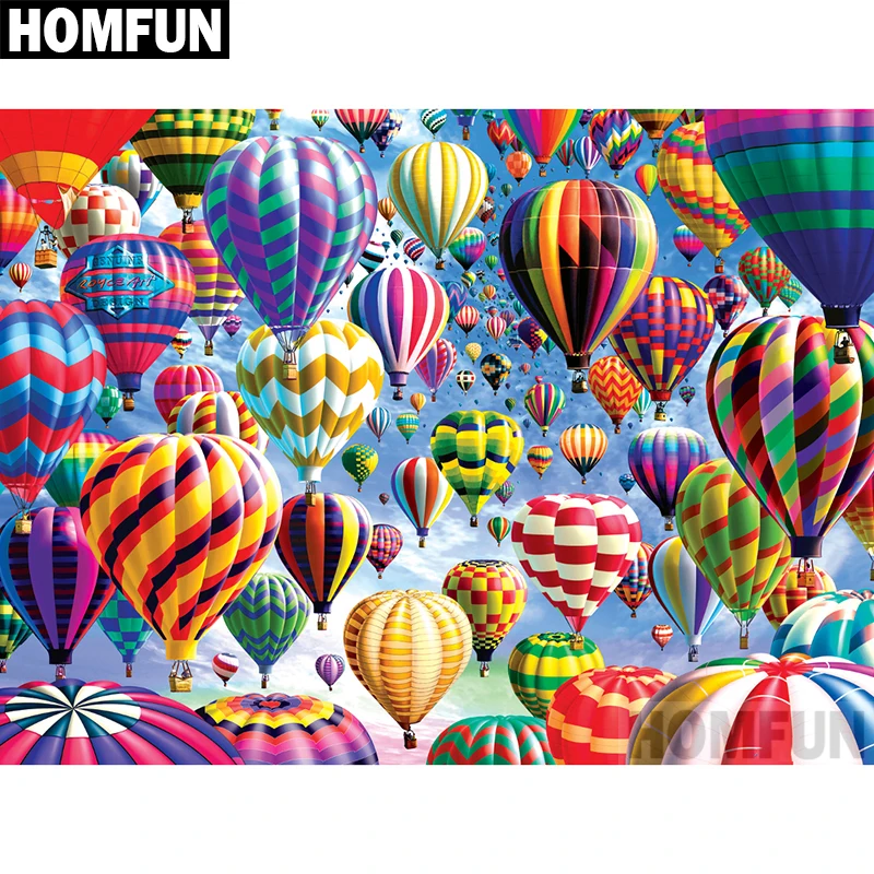 HOMFUN полностью квадратная/круглая дрель 5D DIY Алмазная картина &quotвоздушный шар&quot