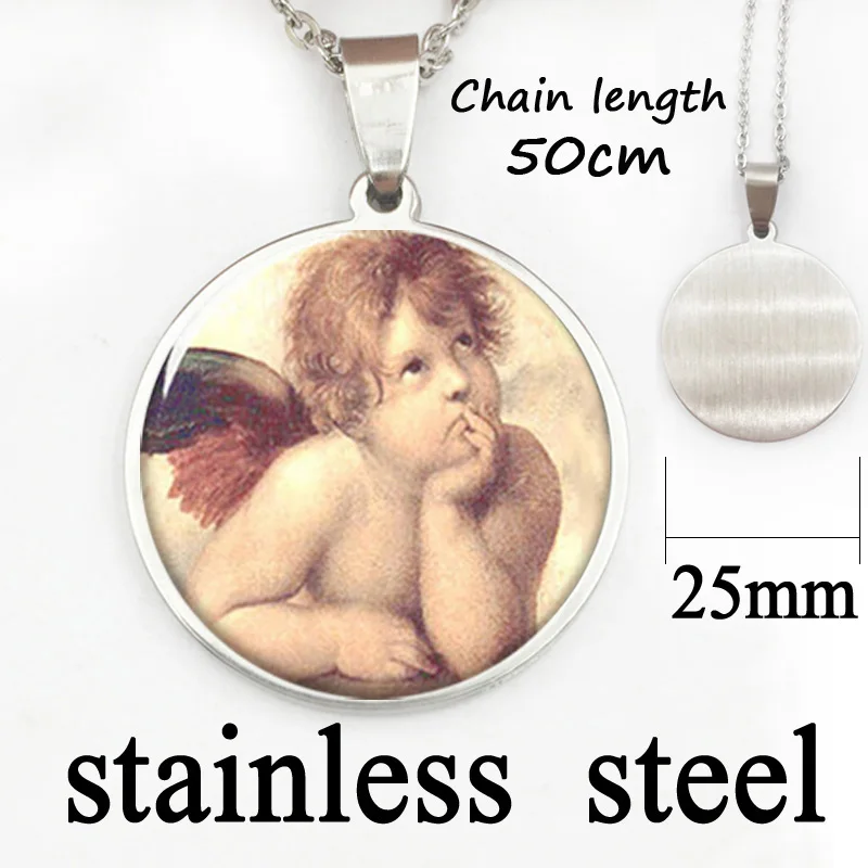 Ожерелье с ангелом детское ожерелье изображением гнева возрождения Рафаэля Cherub
