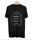 В память о своей социальной жизни Для женщин футболка Пастель Гот гранж гот Kawaii Интернет Hipster Rip панк Инди милые белого цвета графичес