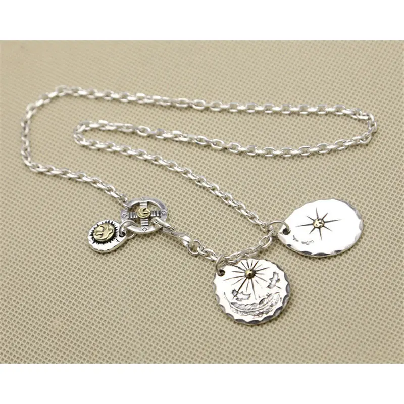 Подвеска из чистого стерлингового серебра 925 пробы модное ожерелье Takahashi Goros цепь