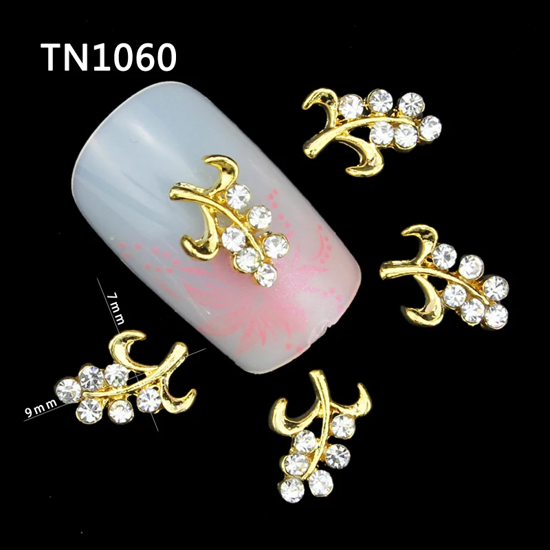 10 шт 3d сплав Шпильки для ногтей блестящие стразы украшения дизайна