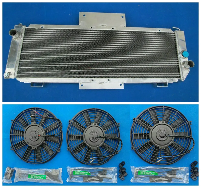 Новый радиатор из алюминиевого сплава/radiateur + вентиляторы 1977 1985 для Renault Alpine A310 V6