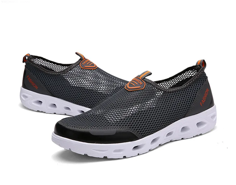 XEK 2018 Fashion Casual Flats Breathable Mesh Shoes Summer Beach Aqua for Men Walking Sport Sneakers Zapatos JH173 | Обувь