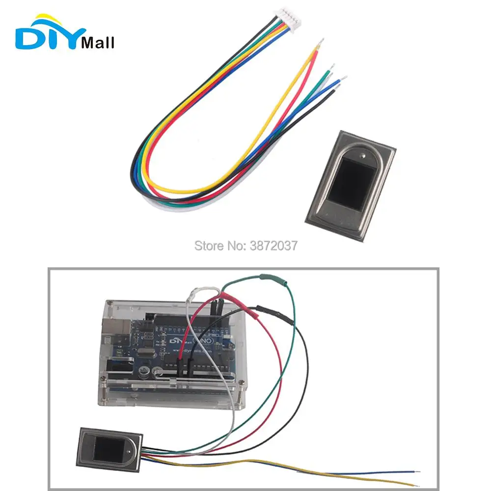 Оптический сканер отпечатков пальцев Модуль датчика для Arduino UNO R3 Mega2560 Raspberry Pi RPI DC3.8-7.0V UART DIYmall
