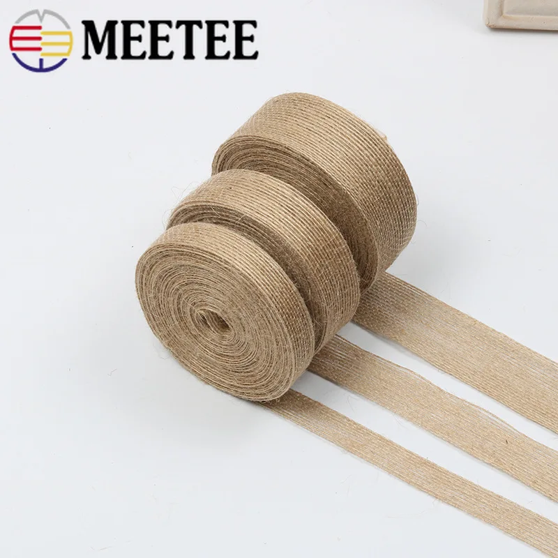 Meetee 10/20 м 0 6 3 8 см пеньковая веревка кружевное полотно джутовый тканый пояс сделай