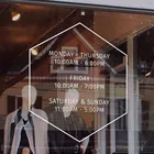 Виниловая наклейка для магазина на заказ, наклейка на окно магазина, Расписание, настенный плакат на заказ, настенные фрески AC102