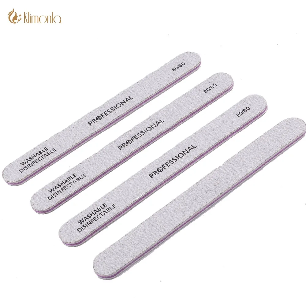 

10 Pcs/Lot Grey Nagelvijl 80/80 Grit Straight Nail File Pedicure Manicure Sanding Finger Buffer Tools Beauty Nail for Personal