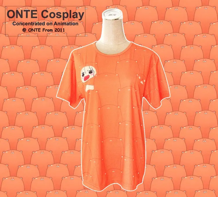 Высокое качество аниме голова Санкаку Himouto! Umaru chan Doma Футболка с принтом для