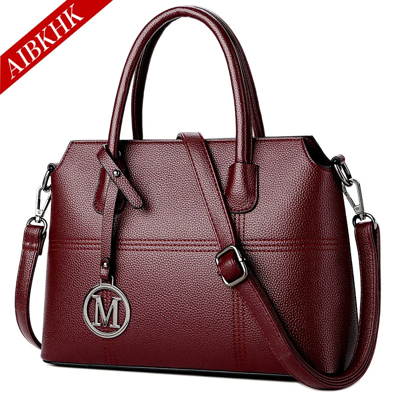 S9205-Burgundy Роскошные дизайнерские сумки от известного бренда, Сумка с верхней ручкой, сумки через плечо для женщин, модная кожаная сумка-тоут для девушек, ручная сумка - Цвет: S9205-Burgundy