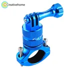 Вращающийся на 360 градусов велосипедный Алюминиевый адаптер для руля крепление с винтом для GoPro HERO9 Black 8 Black  Max  HERO7, DJI OSMO