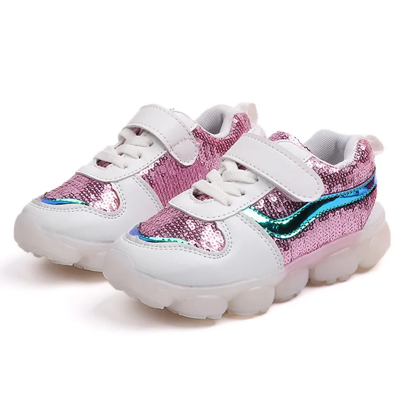 Kids Shoes Luminous Sneakers Led Girls Baby Children Breathable Casual Boys Sport Footwear Tenis Infantil | Детская одежда и обувь