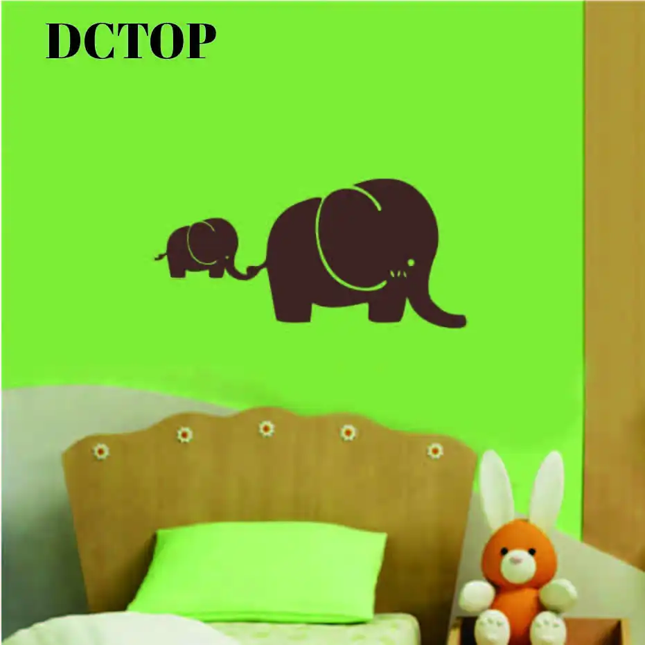 DCTOP мультфильм лес милый слон животные наклейки на стену детская комната