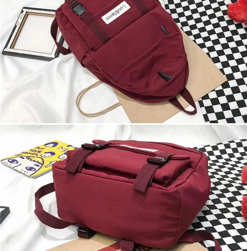 DCIMOR New waterproof nylon Women Backpack Large capacity Schoolbags for Teenage girls Travel Backpack Fashion Book Bag Mochila