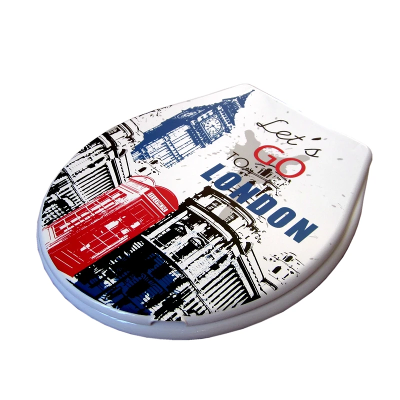 Туалет крышка стандарт пуговицы 2016 высокое качество красочный крышку унитаза