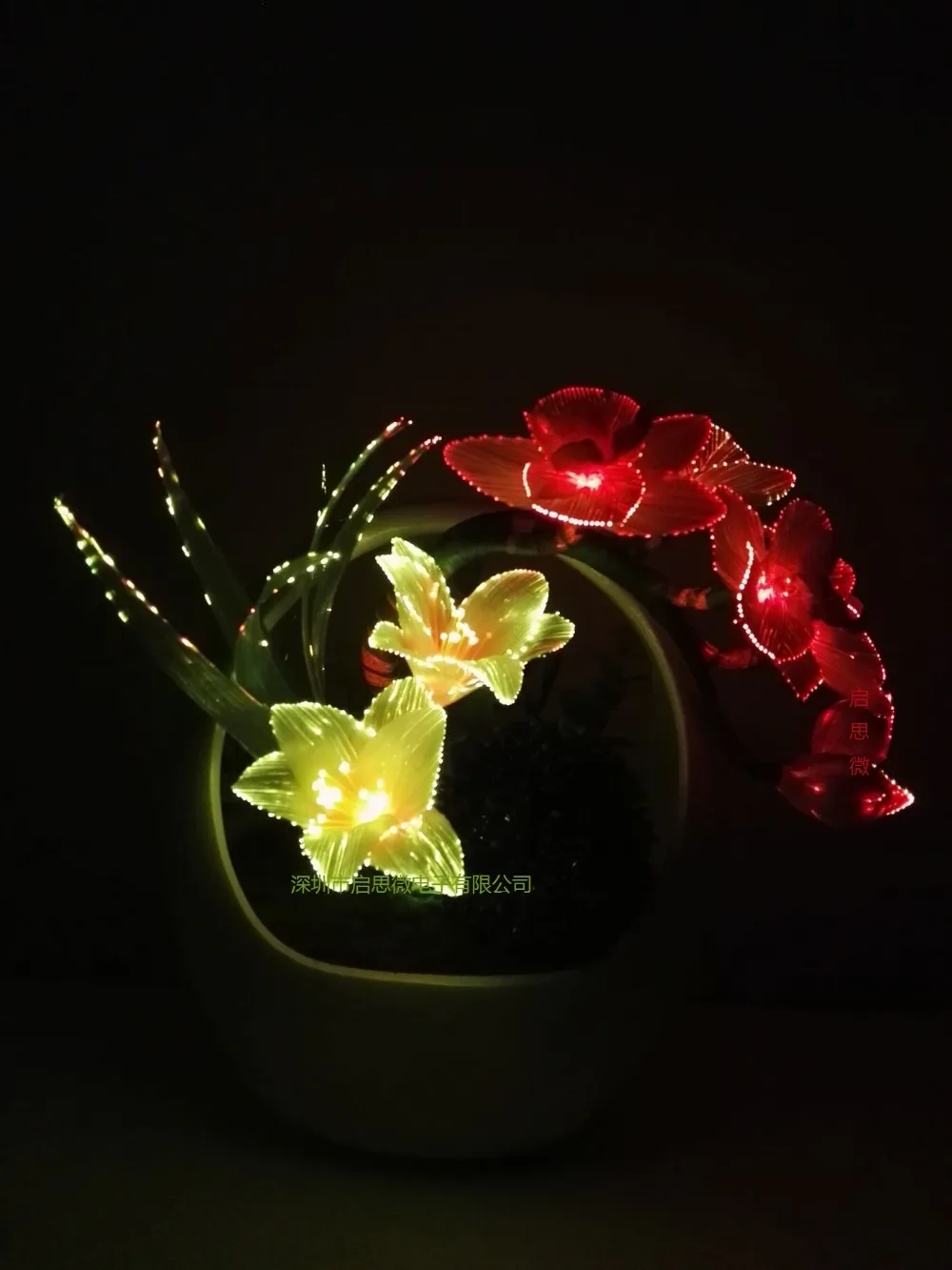 

Newest Led Real touch Artificial Butterfly Lily colourful Phalaenopsis for Wedding Home DIY Decoration Fake Flowers