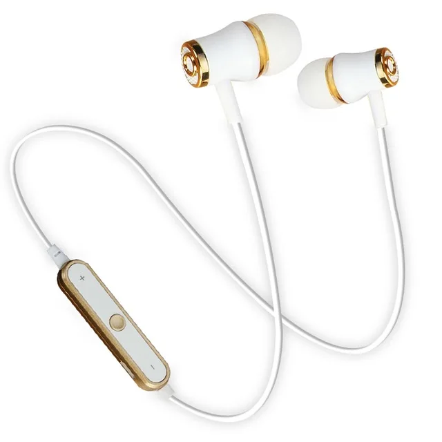 IBesi M64 Bluetooth Hearphones Спорт бас гарнитура громкой связи беспроводные наушники с микрофоном для телефона iPhone Xiaomi наушники - Цвет: M64-GOLD