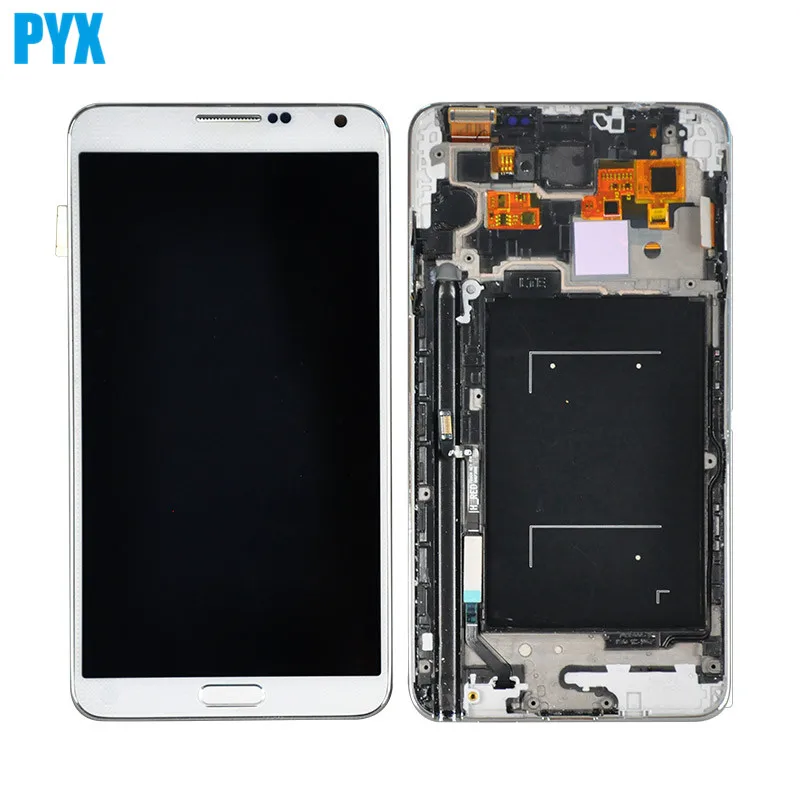 ЖК дисплей и сенсорный датчик в сборе с рамкой для Samsung Galaxy Note 3 N9005|lcd display touch