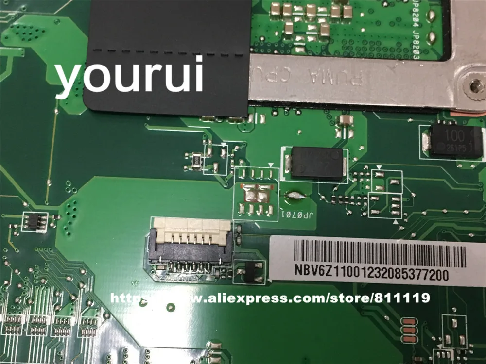 Yourui интегрирован! Материнская плата для ACER TMP453M P453 NB.V6Z11.001 BA50 основной платы REV2.0 HM77
