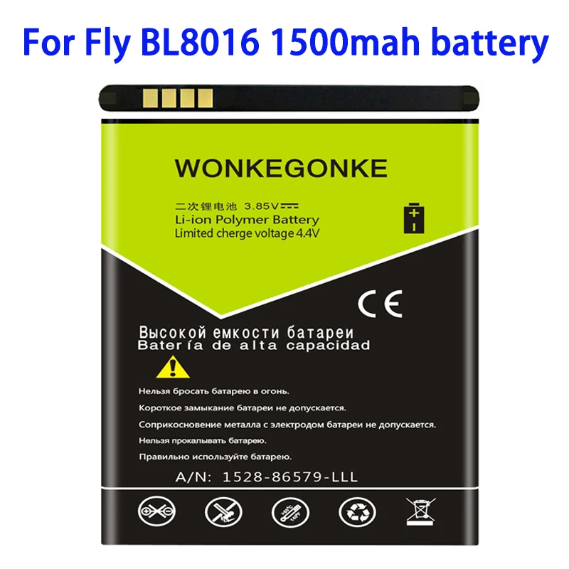 WONKEGONKE для fly BL8016 fs408 аккумулятор + номер отслеживания|Аккумуляторы мобильных