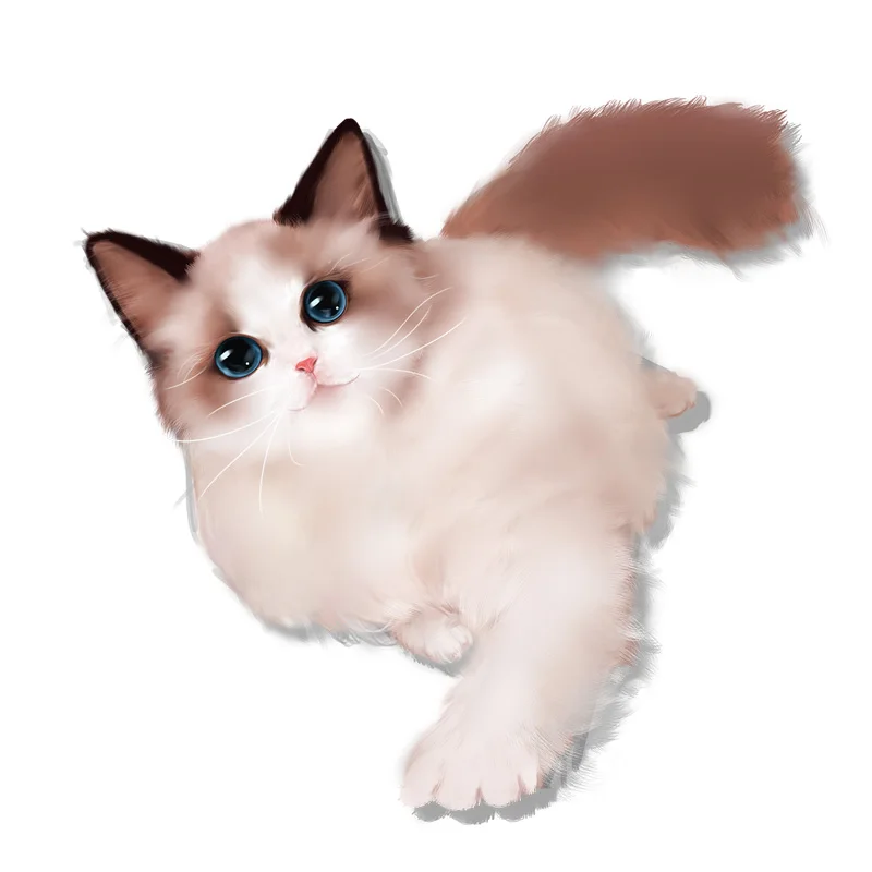 ZTTZDY 21 7*21 1 см милый Pet кукольный Кот детские комнаты Декор наклейка забавные