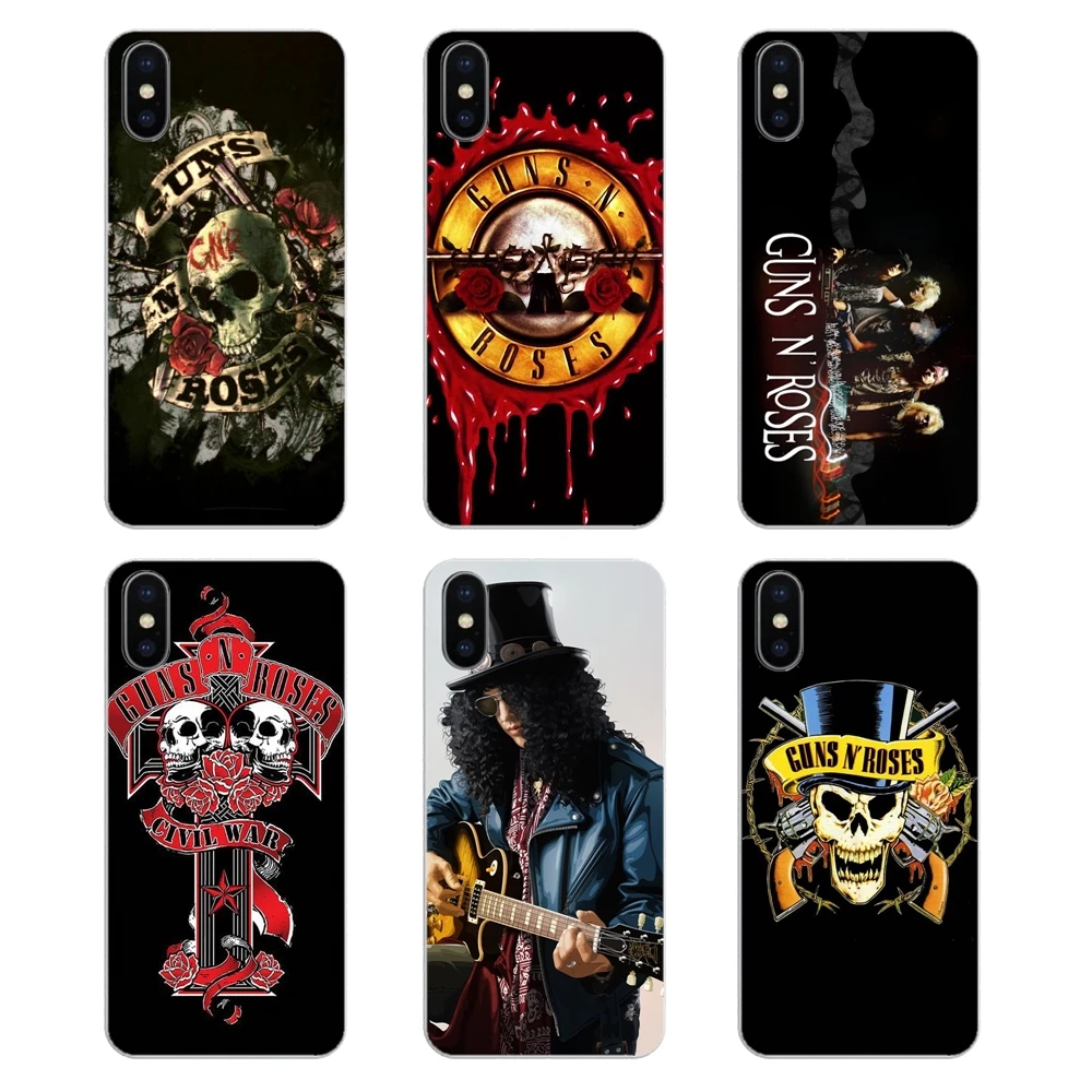 Прозрачный чехол из ТПУ для Huawei Honor 8 8C 8X9 10 7A 7C Mate 20 Lite Pro P Smart Plus Guns'N Roses Axl Rose fan club |