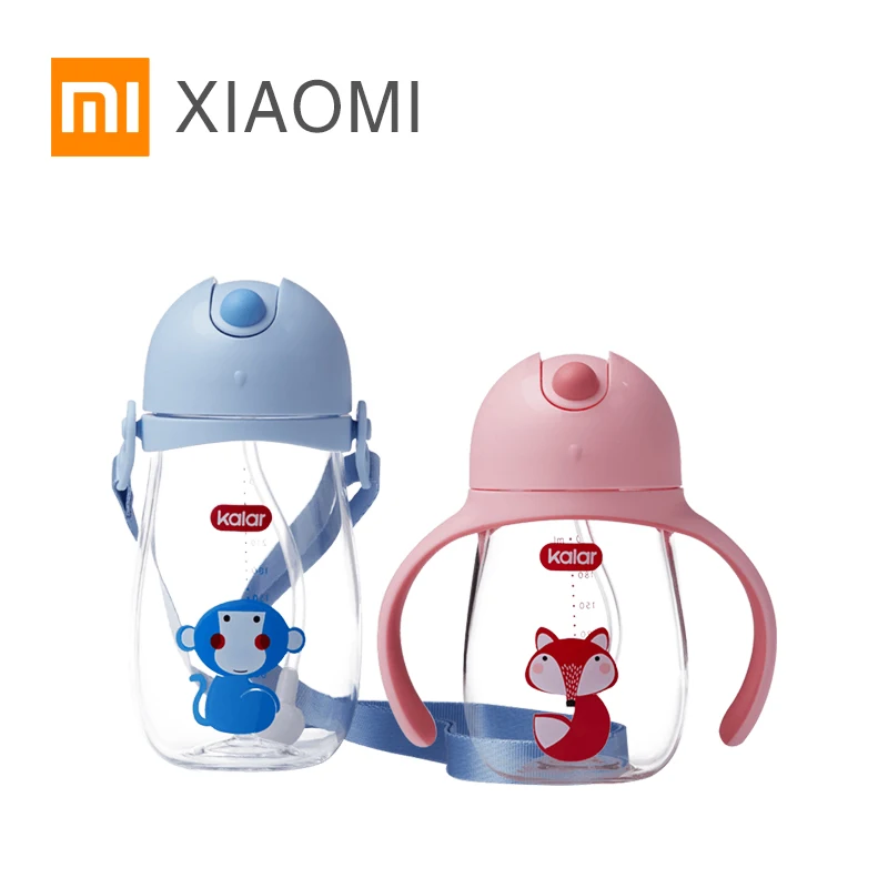 XIAOMI MIJIA Kalar Обучающие стаканчики для воды 210 мл и 300 мл емкость чашка для Сиппи герметичная для детей путешествия outings детский чайник