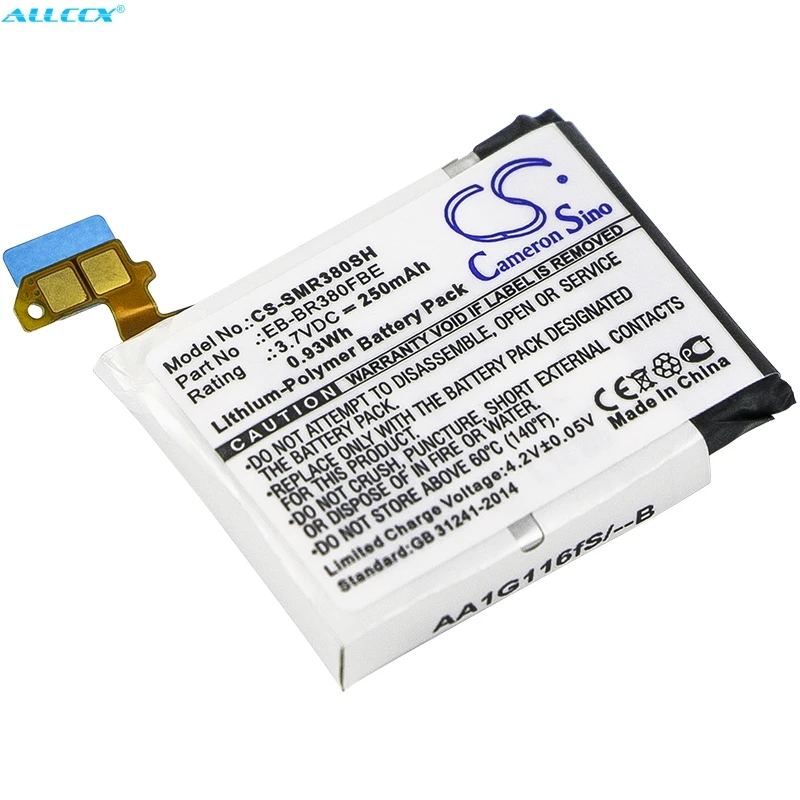 Cameron Sino 250 мач батарея B1230J1EA EB BR380FBE PGF582224H для Samsung Gear 2 Neo SM R380 R381|Цифровые