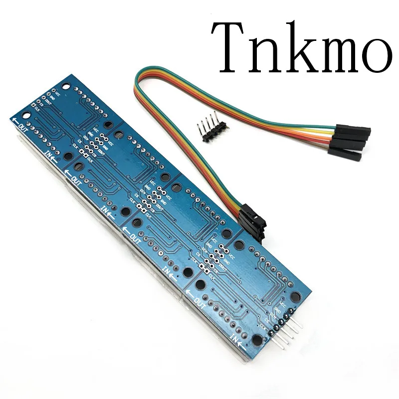 1 шт. MAX7219 матричный модуль для микроконтроллера Arduino 4 в одном дисплее с линией