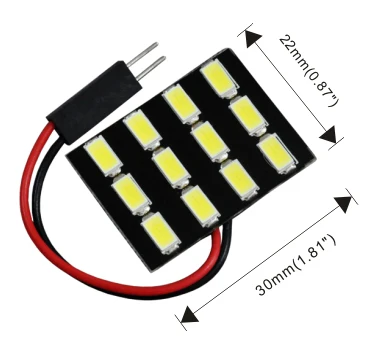 JIACHI 100 шт. оптовая продажа автомобильные SMD светодиодные лампы панель купола 5630Chips