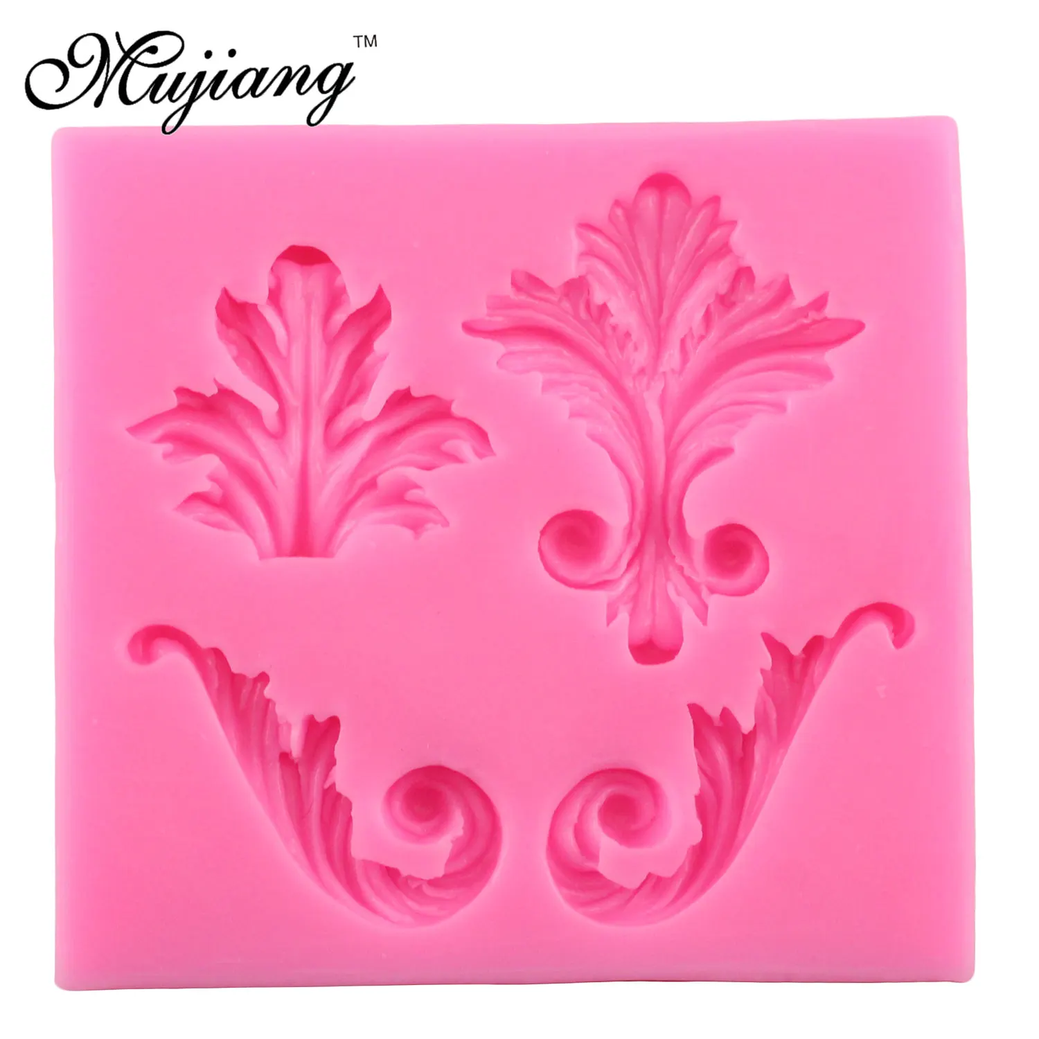 Mujiang DIY 2Pcs/Set Классический Ретро Рельефная Граница Силиконовые Формы Для Украшения Тортов Фонданта Шоколадной Глины Конфетной Выпечки.