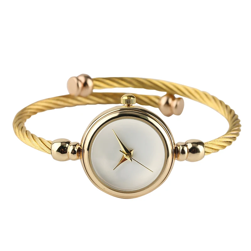 

2018 New Arrivals Creative Women Watches Gold Bracelet Bangls Elegant Ladies Quartz Wristwatch for Fashion Girls Female reloj
