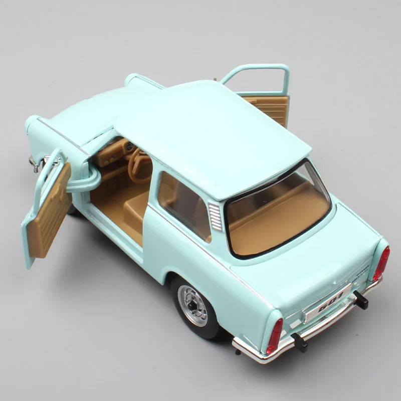 1:24 масштабные бренды Германия Винтаж The Trabant 601 P601 S 1988 седан VEB Sachsenring Trabi металлическая литая мини-модель машины игрушки