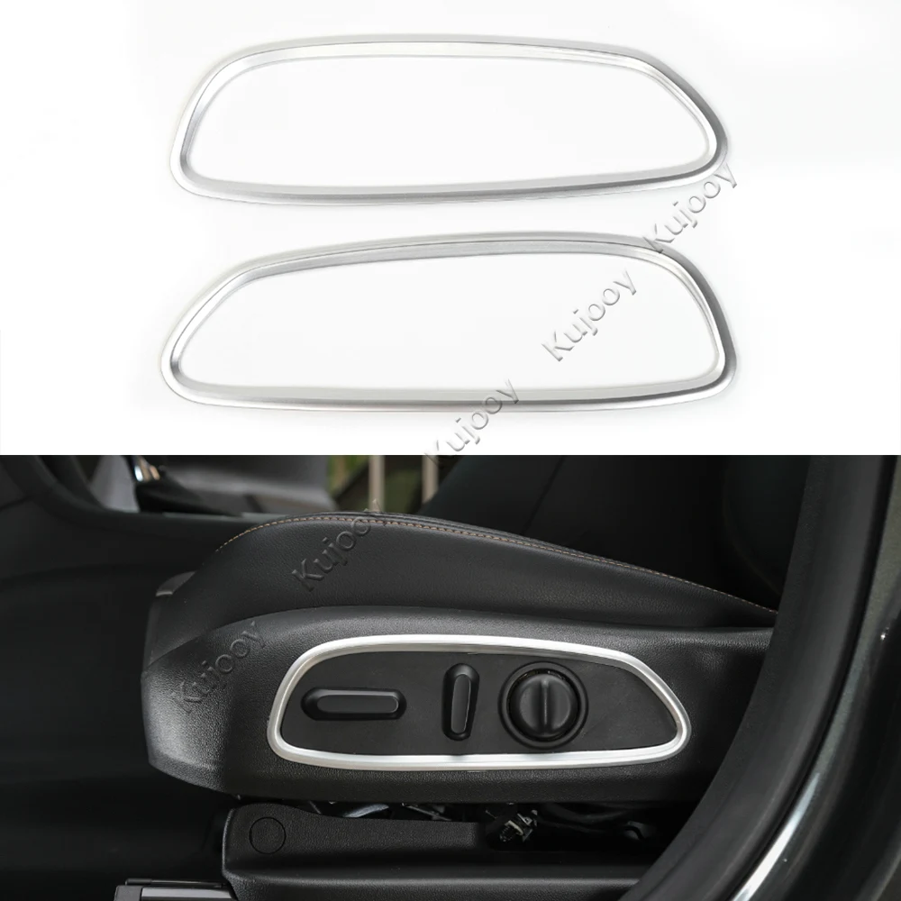 

Matt ABS Seat Adjust Panel Decor Frame Cover Trim For Chevrolet Equinox 2017+ Car Styling Accessories