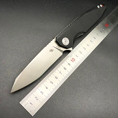 BMT CH3004 EDC Охота Отдых на природе карман складные ножи G10 ручка D2 лезвие Тактический выживания Открытый Инструменты карманные ножи - Цвет: Черный