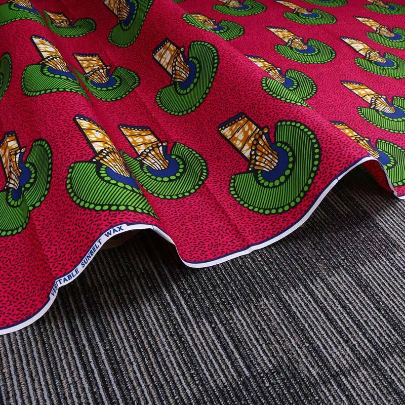 Фиолетовый гриб полиэстер батик печатная ткань с 110 г тяжелым геометрическим