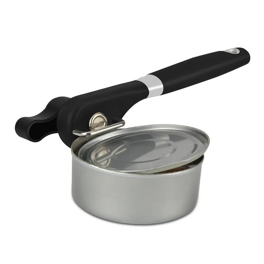 Can Opener Rotate The Knob and Ergonomic Soft Grips Handle-Effortlessly Open Cans Smooth Edge -Using Safe | Дом и сад