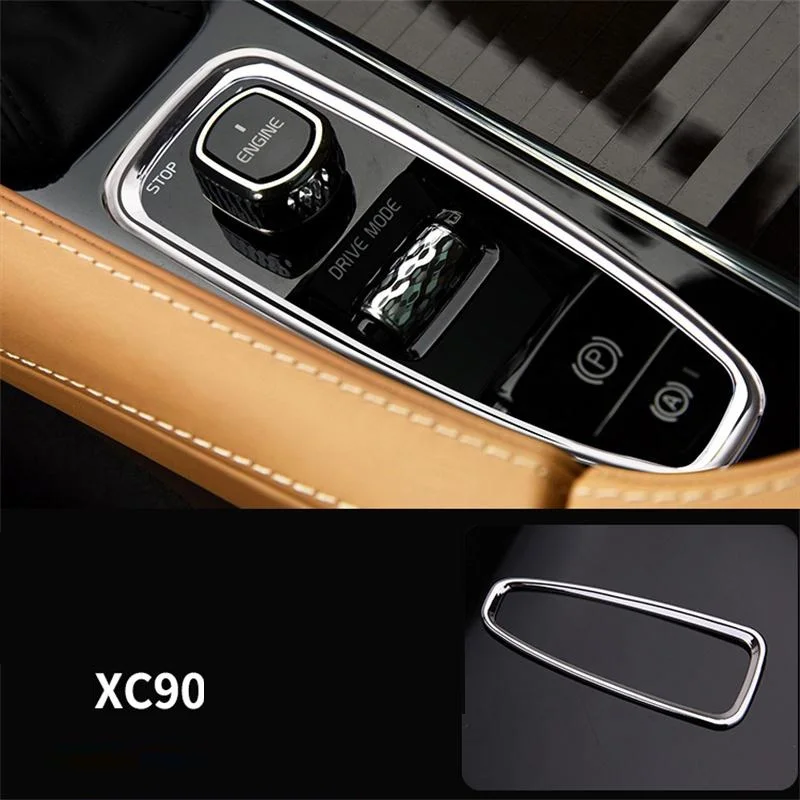 

Центральная консоль, автомобильный подлокотник, коронка, тормозная ручная рамка, декоративная накладка, хромированная для Volvo XC90 XC60 S90 V90 V60 s60