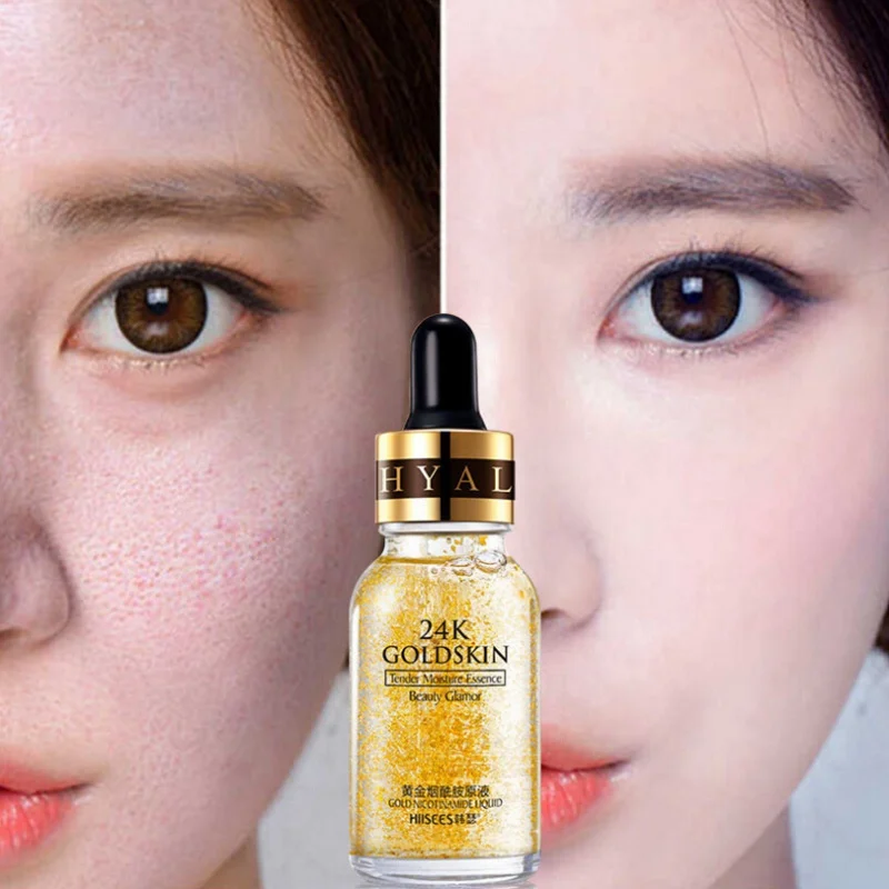 24k Gold Nicotinamide Stock Solution Moisturizing Control Oil Shrinking Pores Hydrating Essence Dropshipping | Красота и здоровье