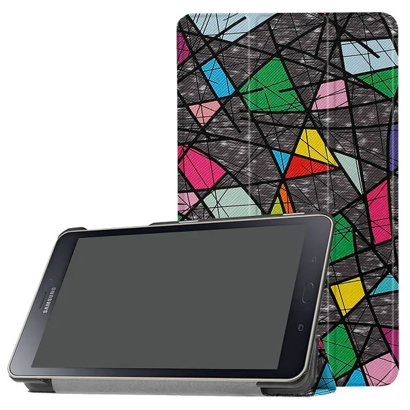 Чехол для Samsung Galaxy Tab A 8 0 SM T380 T385 дюймов 2017 книжка с подставкой|Чехлы планшетов и