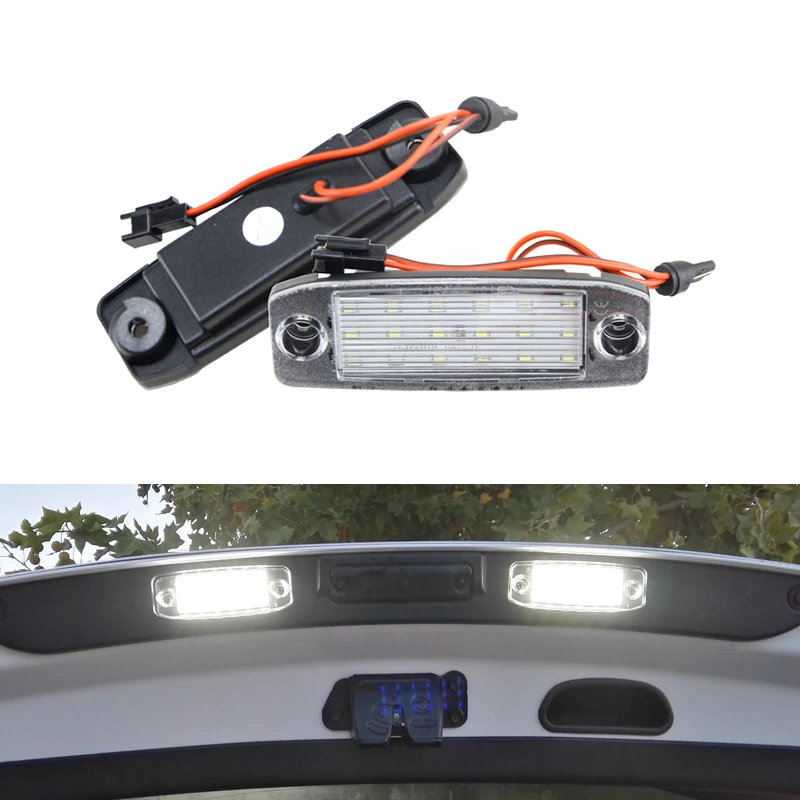 SMD CANbus СВЕТОДИОДНЫЕ номерные знаки для hyundai Tucson 2005 2006 2007 2008 2009 Автомобильный Стайлинг ксенон белый авто свет