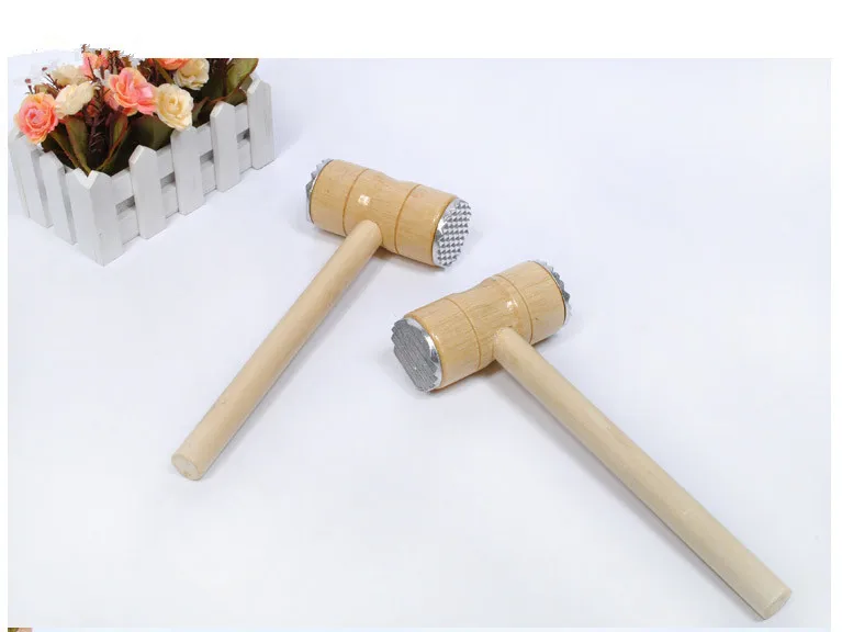 1 шт. деревянный металлический молоток для мяса Tenderizer Говядина стейка свинина