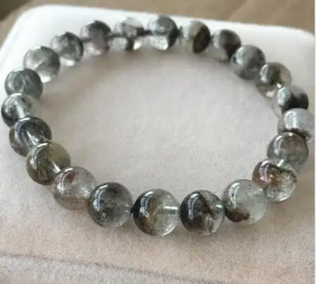 Бесплатная доставка 8 5 мм натуральный Зеленый Фантом призрак сад кварцевые