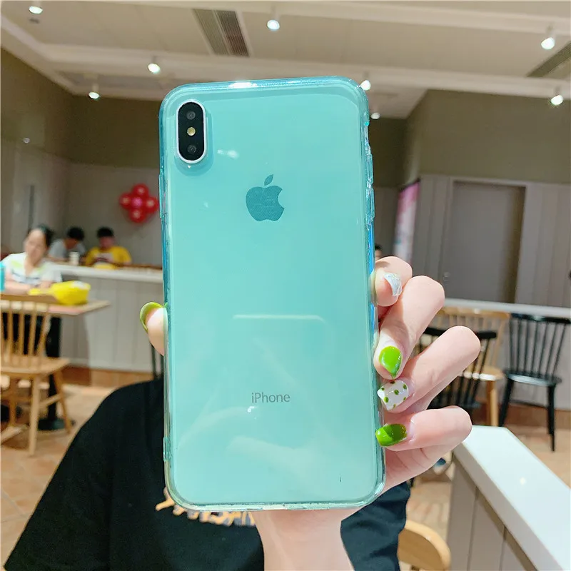 Прозрачный безрамный чехол для iphone 7 Чехол для iphone X XS Max XR 7 8 6 6S Plus задняя крышка прозрачный мягкий кремний чехол для телефона s
