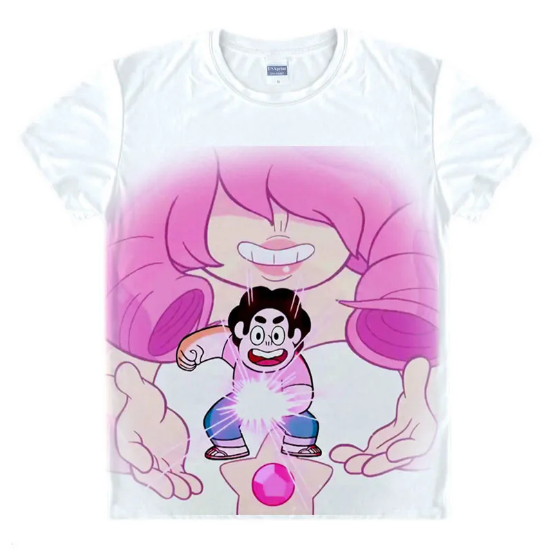 Мужские футболки STEVEN UNIVERSE STAR COOKIE CAT с коротким рукавом футболка принтом аниме