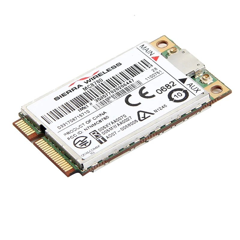 Разблокирована Sierra MC8780 беспроводной 3 г WWAN pci-e карты 7.2 Мбит/с HSUPA HSDPA UMTS gprs edge gps