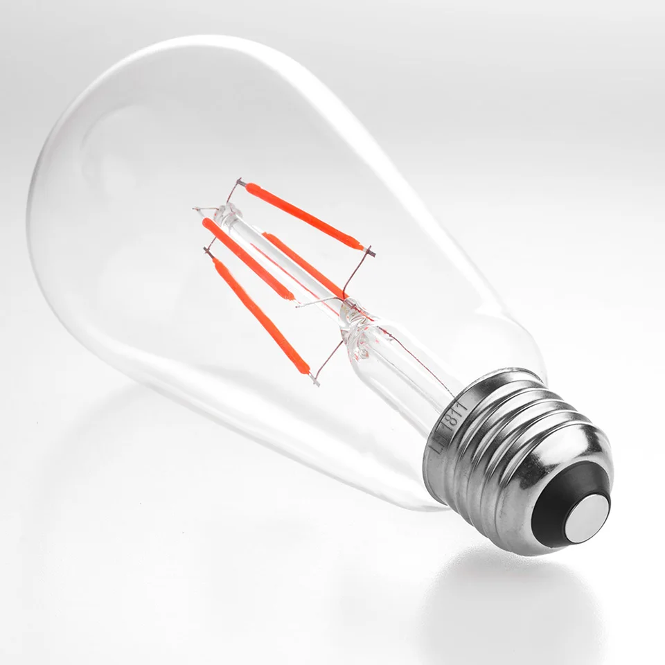 GLSZ Edison ЛАМПЫ 4 Вт светодиодный лампы E27 ST64 лампа накаливания Эдисона 220V Промышленный Настенный декор Винтаж подвесной светильник в стиле ретро лампа для Гостиная