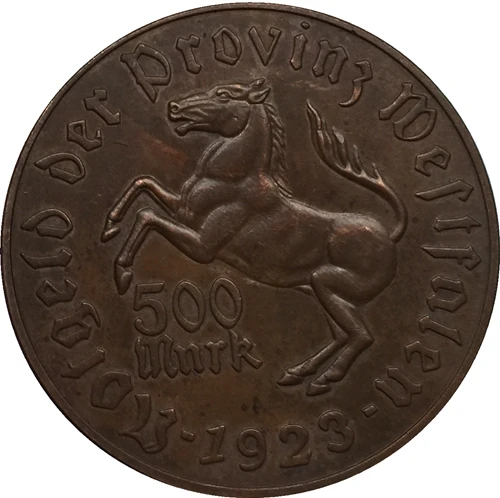 

1923 German 500 Mark coins COPY