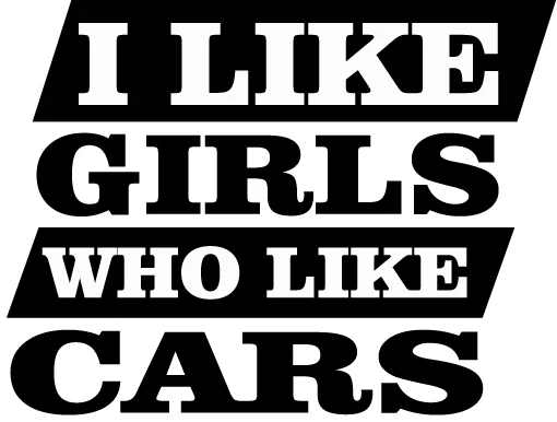 XGS наклейка для автомобиля JDM DUB i like girls who Car motorcycle водонепроницаемые наклейки