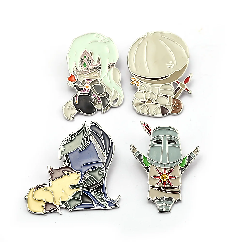 Мужская брошь в виде игры Dark Soul эмалированная значок от Astora ARTORIAS Милая кукла для