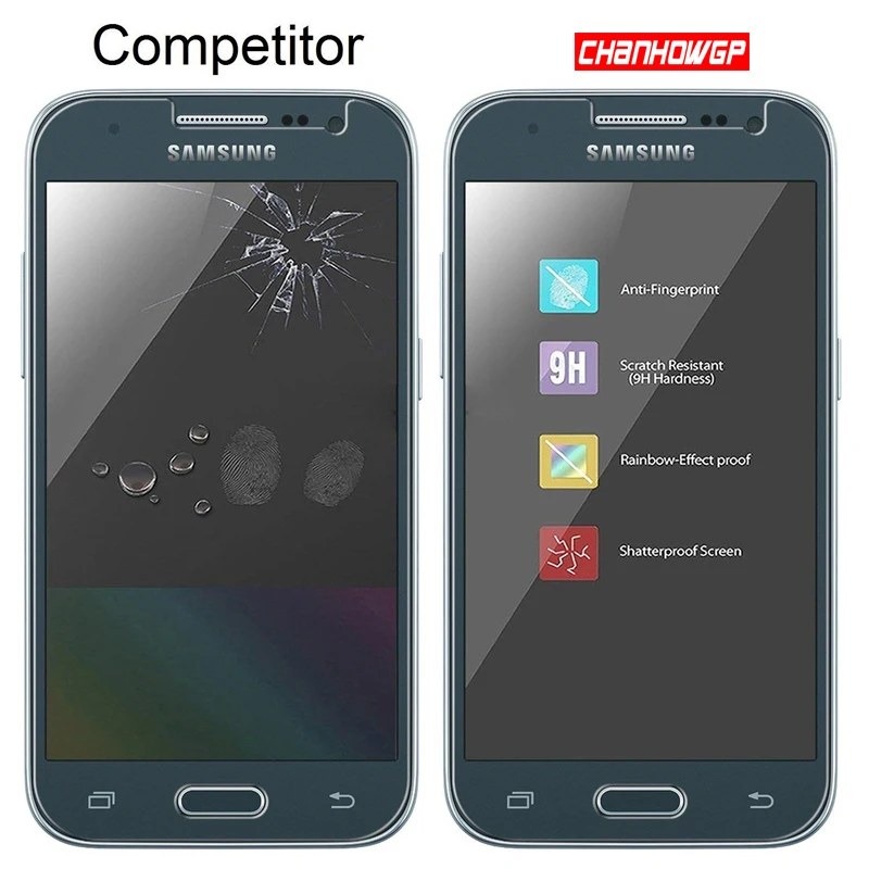 Закаленное стекло 9H для Samsung Galaxy Core Prime G360H G361F G361H/DS LTE чехол телефона защита экрана